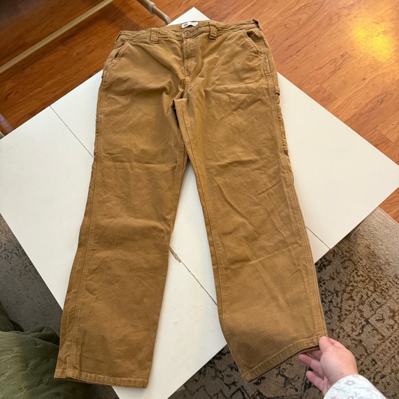 DICKIE’S Women’s Utilitycore Tan Canvas Gorpcore Workwear Carpenter Pants Grunge - Picture 4 of 8